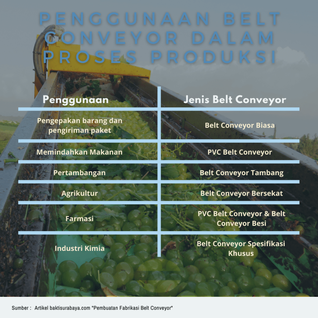 Penggunaan Belt Conveyor Dalam Proses Produksi