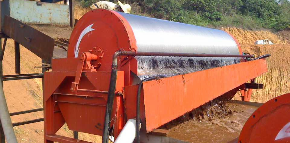 Mesin Magnetic Drum Separator